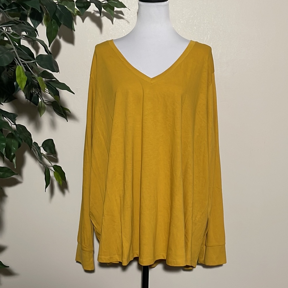 Terra & Sky long sleeved t-shirt. Size 4X. Color- gold/dk yellow